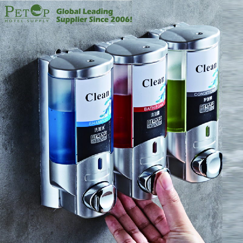 Wall Mounted Liquid Soap Container Hotel Refillable Soap Dispenser ...